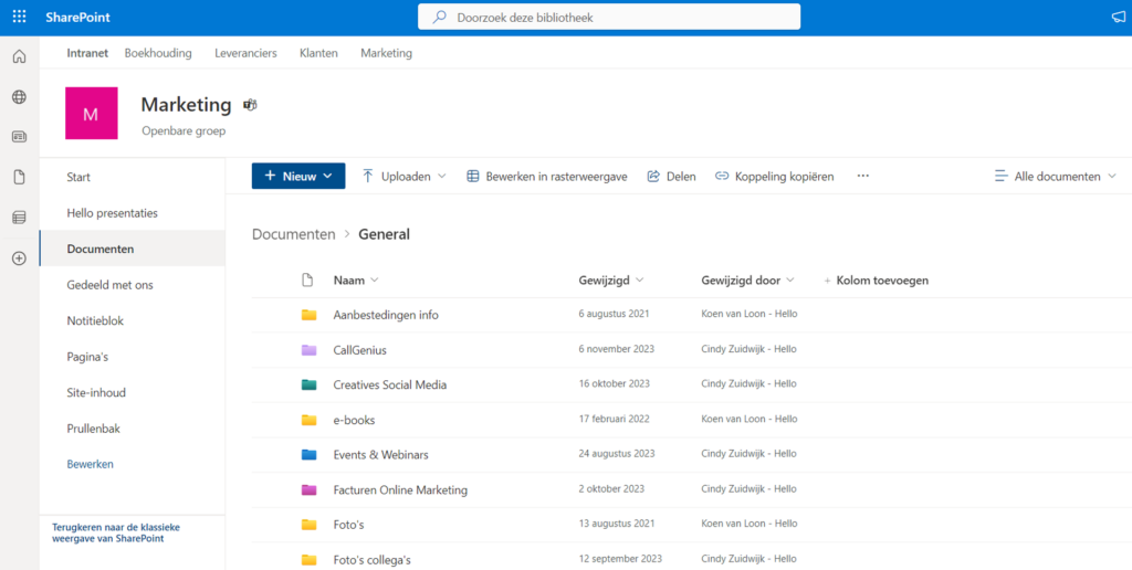 SharePoint Document Management System | Hello.be